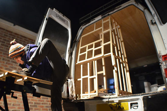 Bathroom stud wall frame