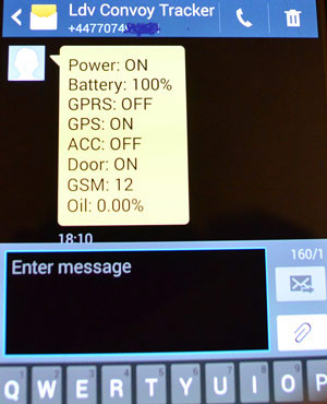 tracker-status-message