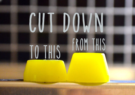 The top bush (before the nut) was too high for my trucks. I cut some off and sanded.