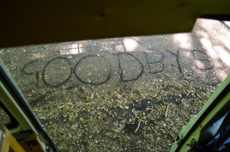 I had to go the next morning. They left me this outside my van