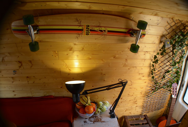 Screwed two hooks into the wall