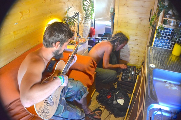 17/8/14 – Bumped into Danny. Recorded the first episode of van sessions. Beatbox loops and guitar