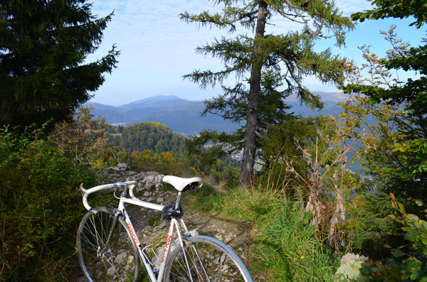 I came back in the morning but this time with a bike. Bears can run 30mph! My bike can go 31. I cycled right up to the hotel Cota (1400m)