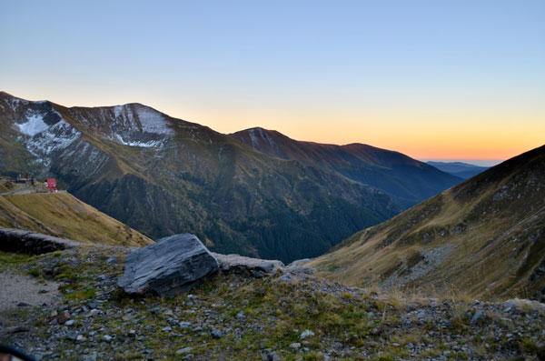 Looking south on the south side of the tunnel at the top.