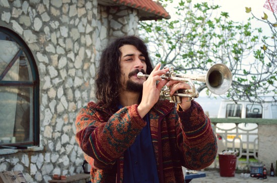 He just appeared with a trumpet. Made my day