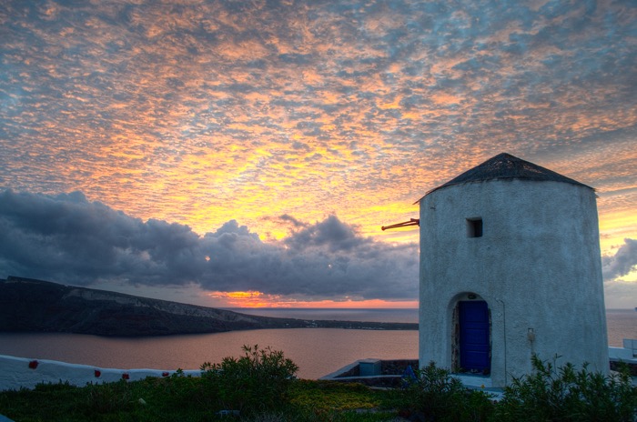 Santorini at sunset