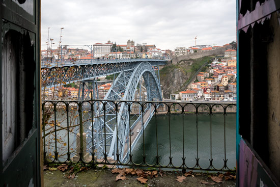 Porto-portugal-by-van-bridge-from-deralict-building