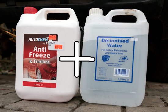 change-engine-coolant-mixture