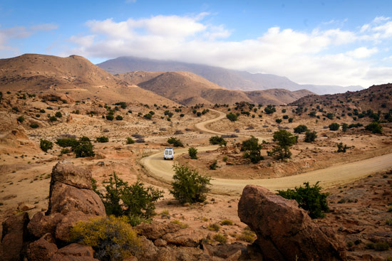 blue-rocks-tafraoute-morocco-by-campervan-winding-road