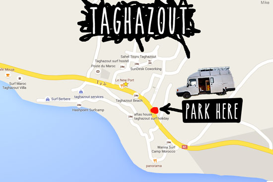 taghazout-morocco-by-campervan-parking