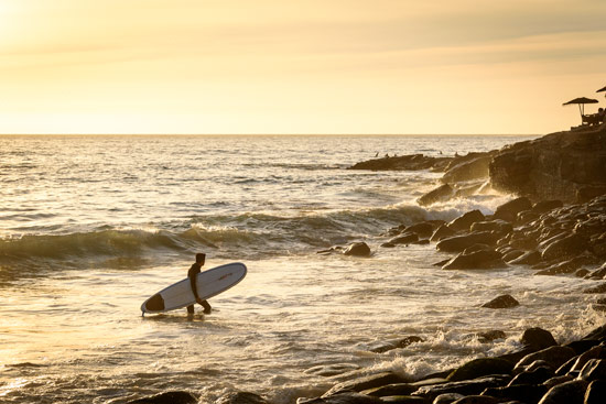 taghazout-morocco-by-campervan-surfer-sunset