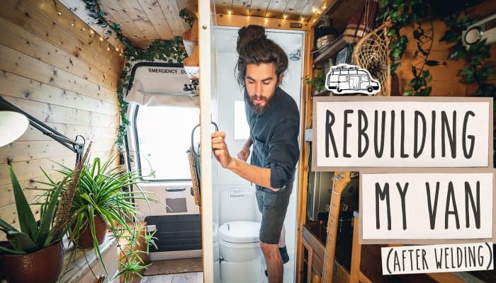 rebuilding my campervan after welding repairs