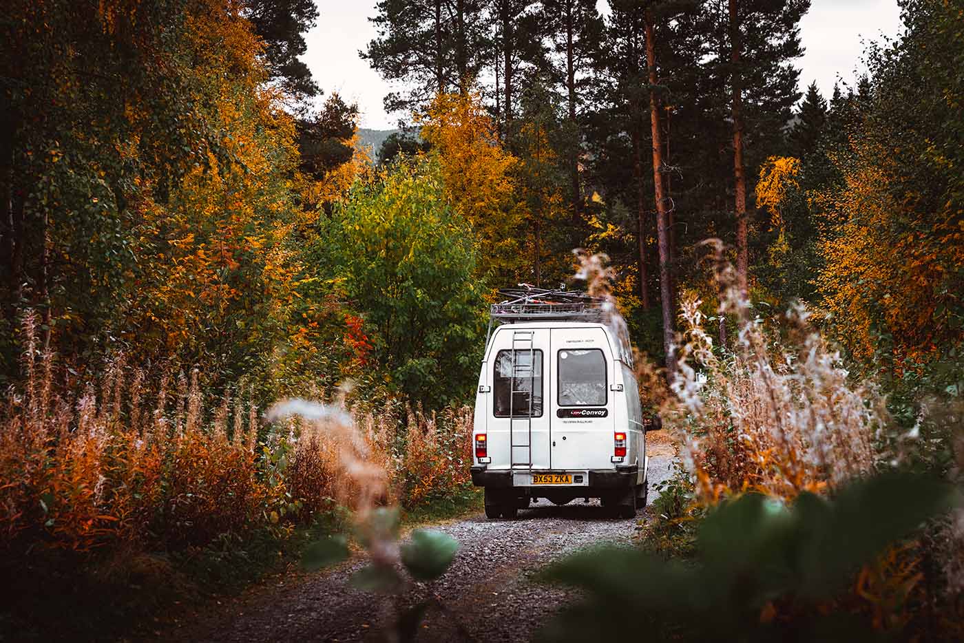 exploring sweden by van in autumn