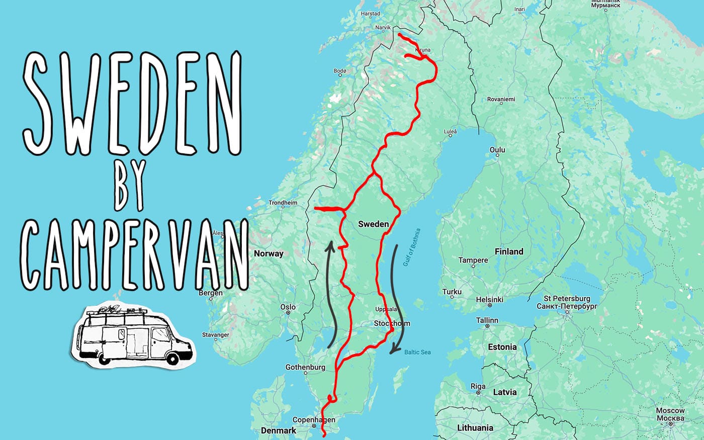 sweden by campervan route