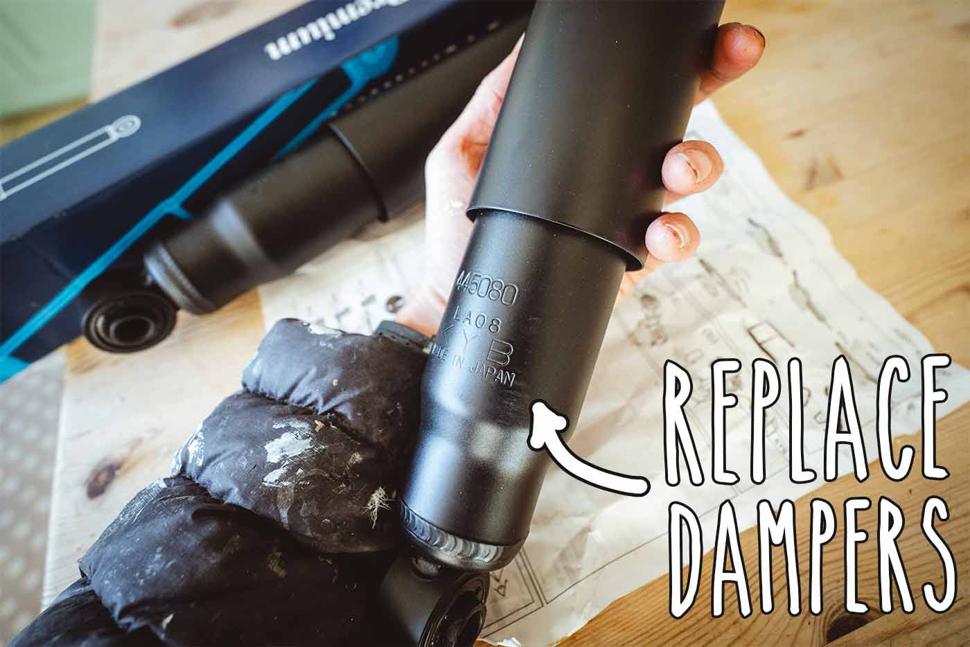 replacing van's suspension dampers